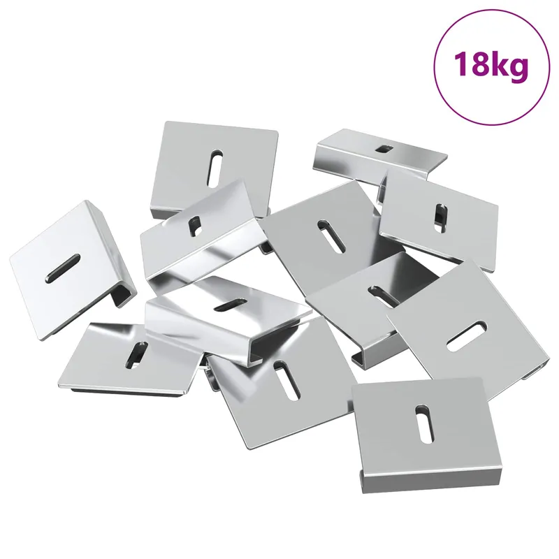 vidaXL Supporto per Specchio 340 pcs Nichel 35 x 30 x 8,3 mm Acciaio Beperkt Aanbod