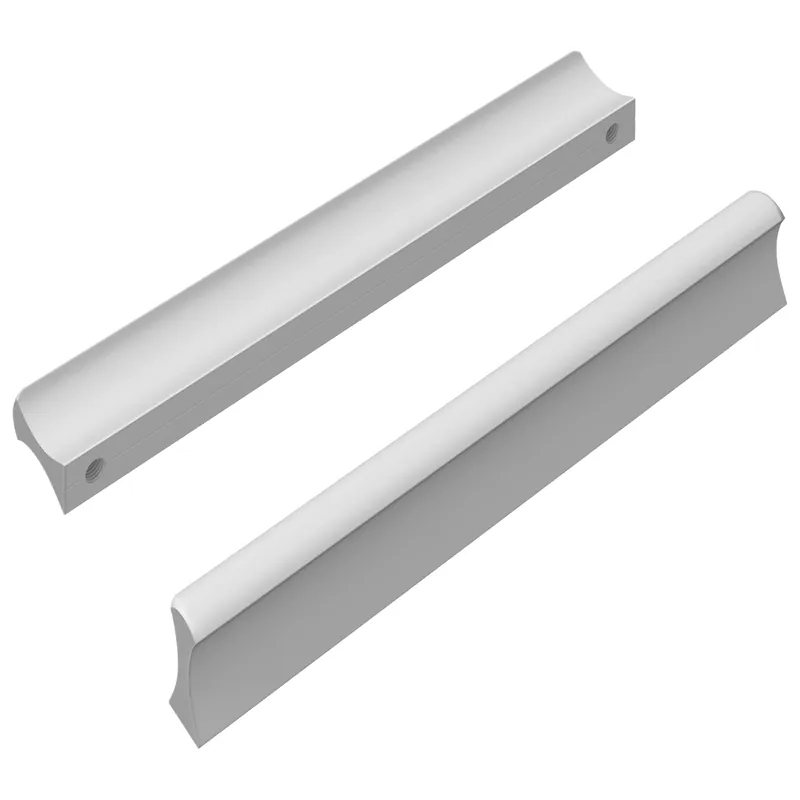 Seizoensaanbieding vidaXL Manico 2 pcs Argento 105.7 x 7.4 x 15.5 mm Alluminio