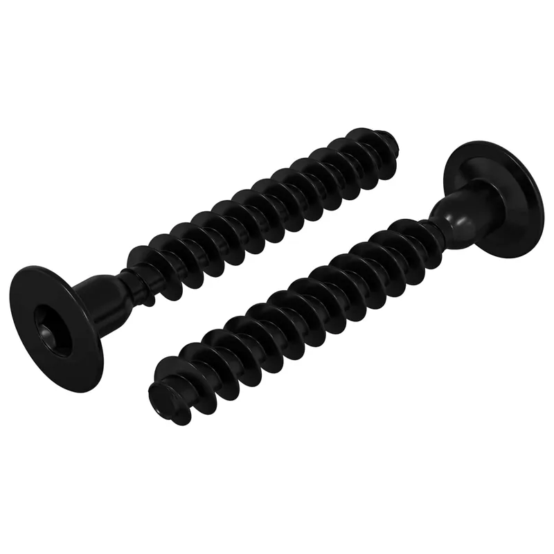 vidaXL Vite a testa esagonale 2 pcs Nero M5 x 40 mm Ferro Aanbieding
