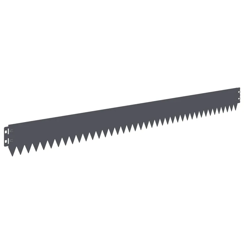 vidaXL Bordura per Prato 30 pcs 103 x 10 cm Acciaio Antracite Aanbieding