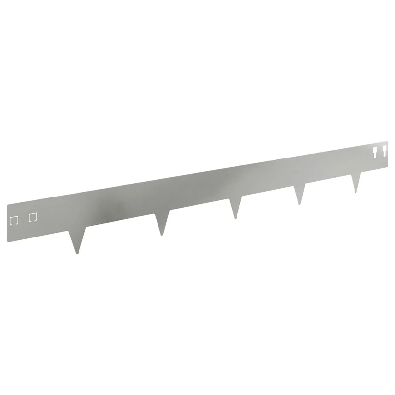 vidaXL Bordura per Prato 30 pcs 100 x 12 cm Acciaio Argento Uitverkoop