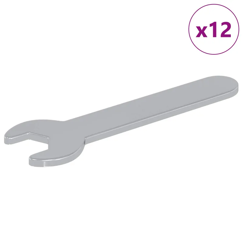 vidaXL Chiave inglese 12 pcs Argento 10 mm Ferro Actieprijs