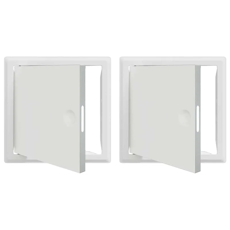Betrouwbaar vidaXL Pannello di Accesso 2 pcs Bianco 23 x 23 x 3 cm Acciaio