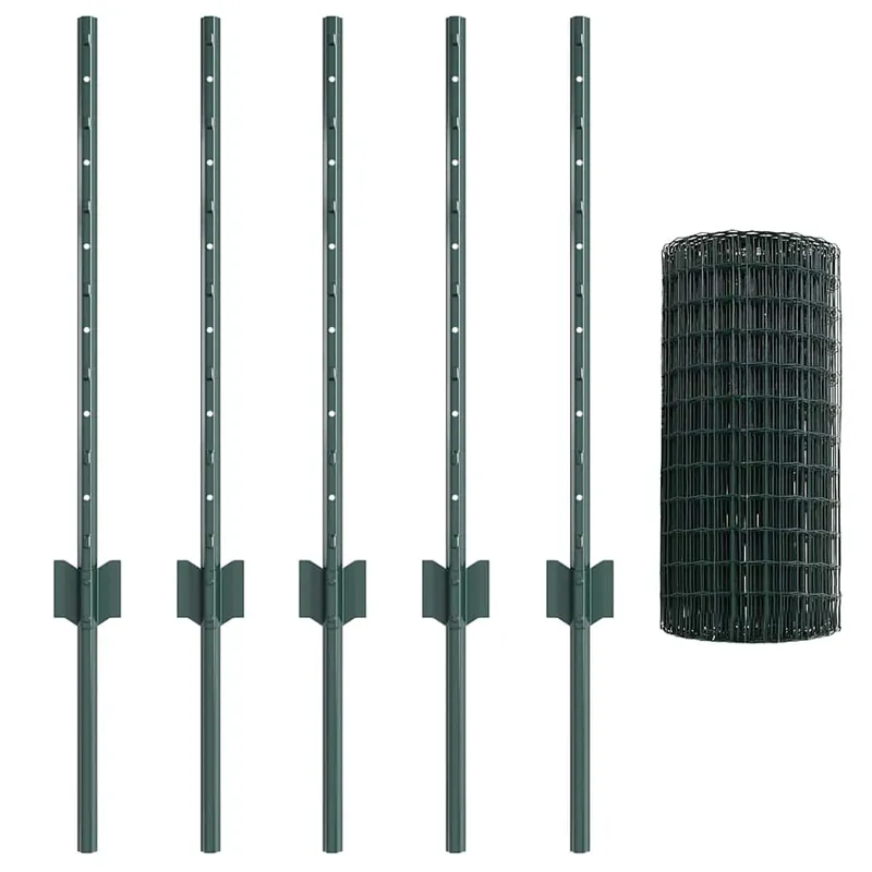 Lage Kosten vidaXL Recinzione Euro con palo 10 x 0,6 m Acciaio rivestito in PVC