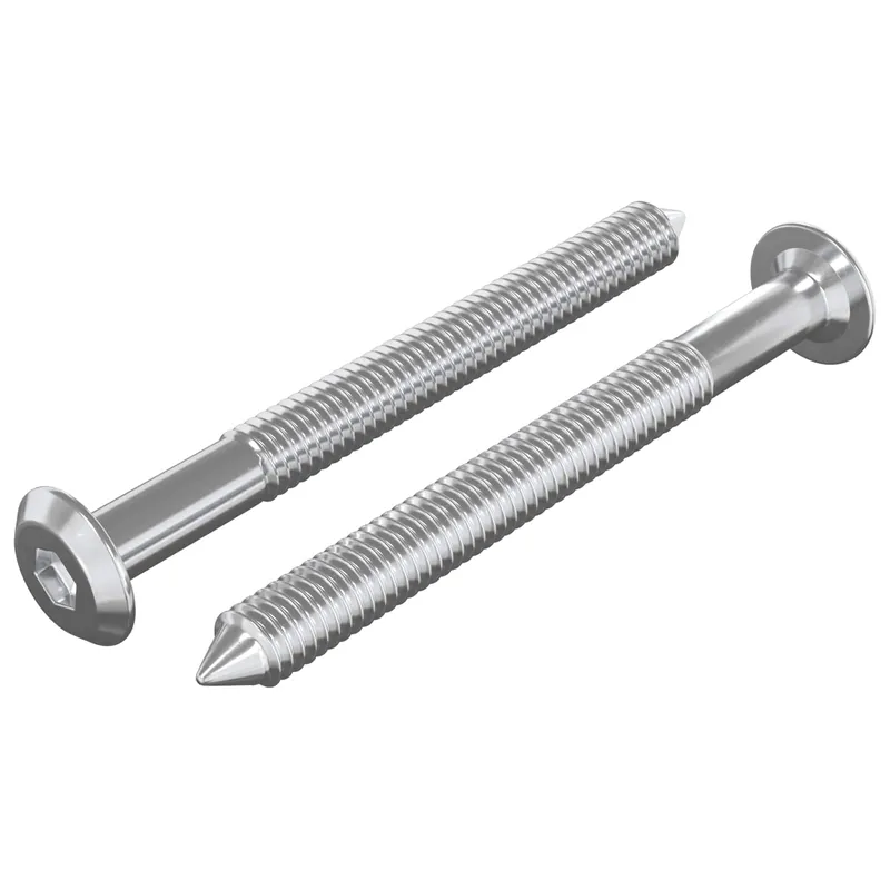 Gereduceerde Prijs vidaXL Viti per mobili 2 pcs Argento M6 x 60 mm Acciaio