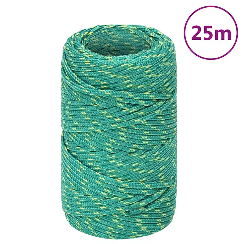 vidaXL Corda per barca Verde 2 mm 25 m in Polipropilene Nu Kopen