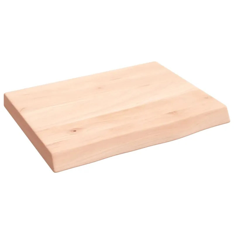Premium vidaXL Piano Bagno 40x30x(2-4) cm in Legno Massello Non Trattato