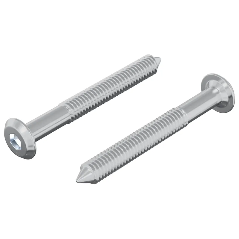 vidaXL Vite 2 pcs Argento M6 x 50 mm Acciaio Finale Uitverkoop
