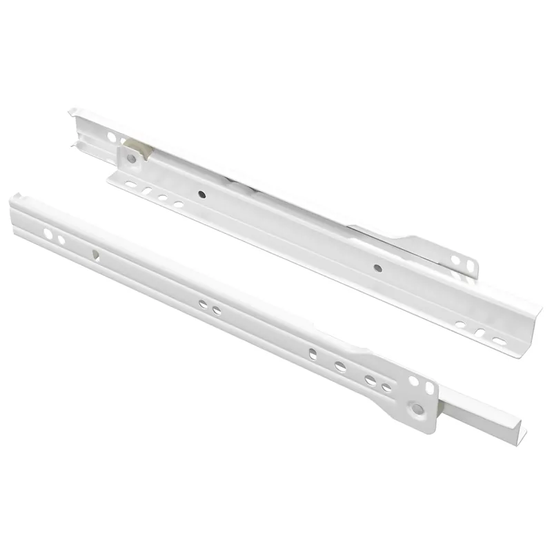 vidaXL Scorrevole per cassetti 2 pcs Bianco 250 mm Acciaio Betrouwbaar