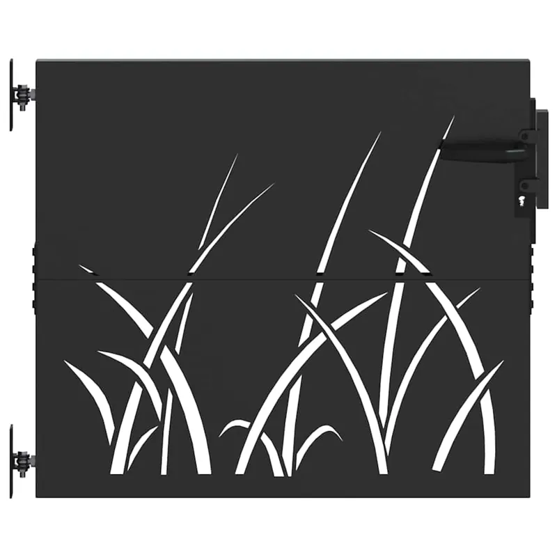 vidaXL Cancello da giardino con blocco Nero 85 x 100 cm Betaalbaar