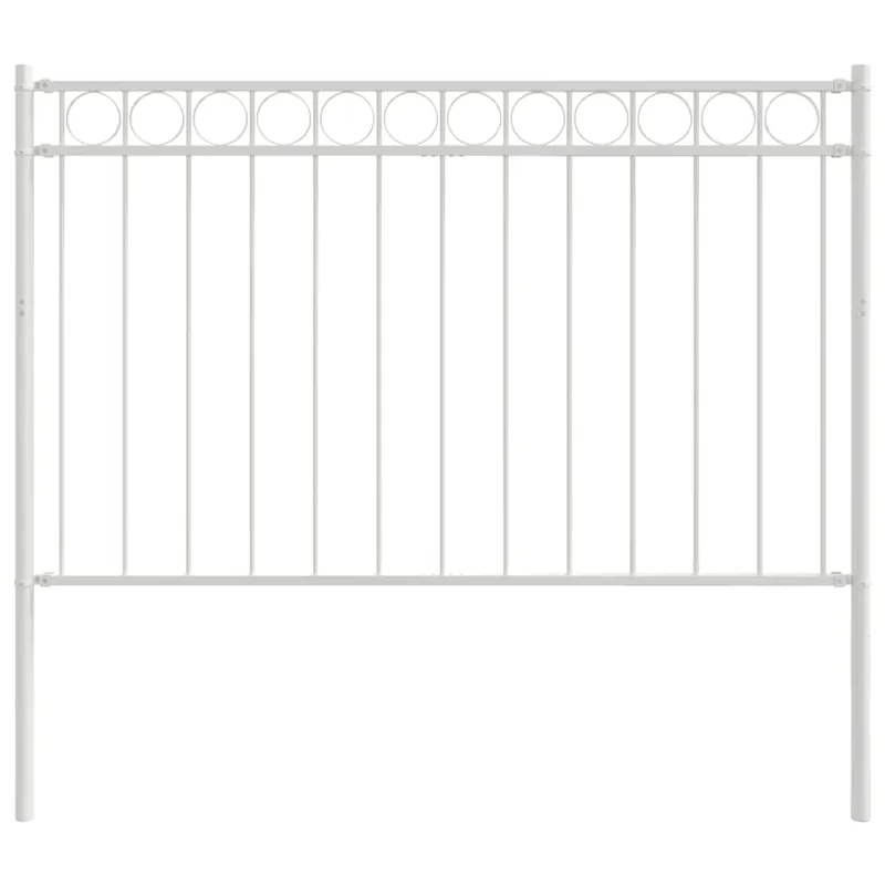 Uitverkoop vidaXL Elemento Recinzione ASSEN Bianco 170 x 150 cm Acciaio