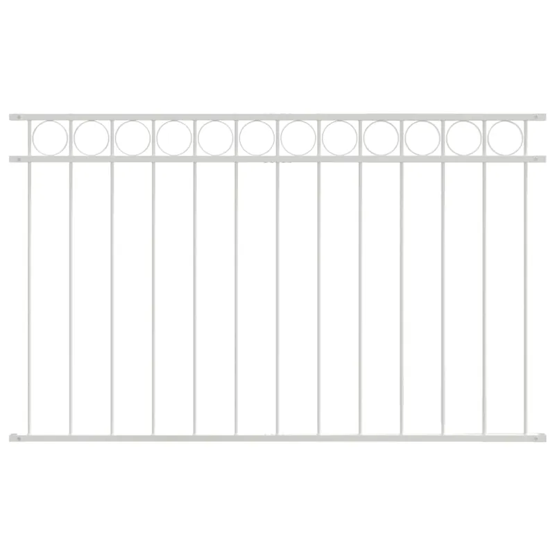 Weekendaanbieding vidaXL Elemento Recinzione ASSEN Bianco 170 x 80 cm Acciaio