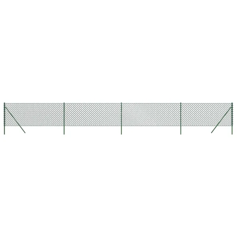 Betrouwbaar vidaXL Recinzione a Rete Verde 0,8x10 m