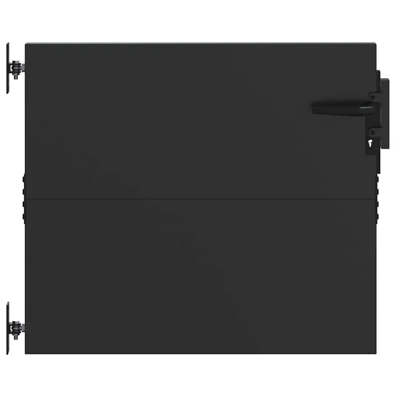 vidaXL Cancello da giardino con blocco Nero 85 x 100 cm Beperkt Aanbod