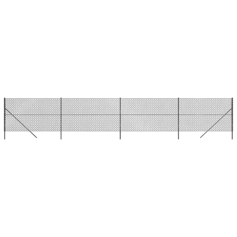 vidaXL Recinzione a Rete Antracite 1,4x10 m Aanbieding