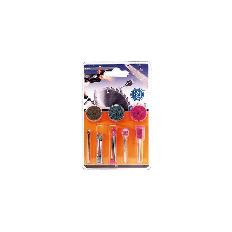 Weekendaanbieding PG Professional Kit smerigliatura per minitrapano 10 pezzi m.8230 pg