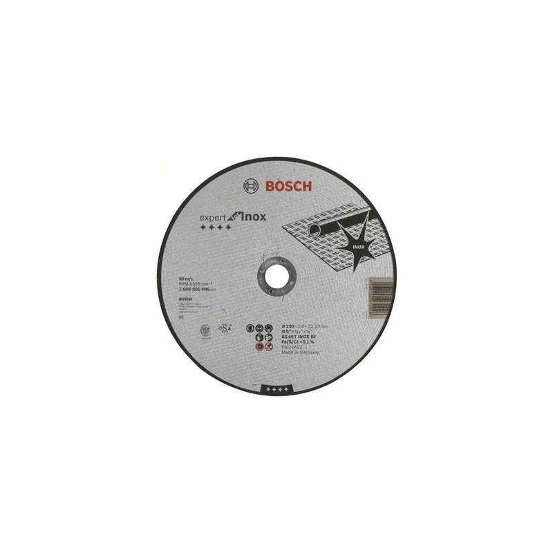 Tijdelijk Beschikbaar BOSCH Disco da taglio inox per smerigliatrici 230 x 2mm 2608600096 bosch