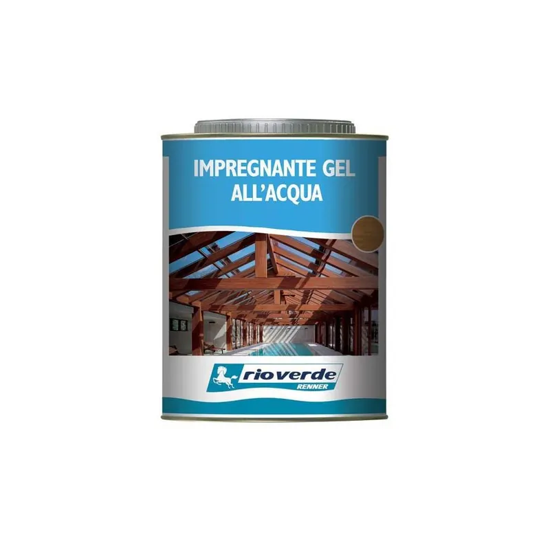 Direct Verzonden RENNER Impregnante gel all‘acqua per legno 750 ml. rg1580 mogano rio verde renner