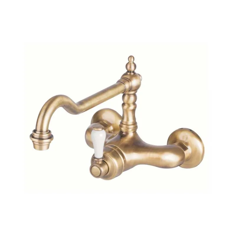 Bestseller TASSINARI RUBINETTERIE Gruppo lavello miscelatore a muro hermitage bes 3295