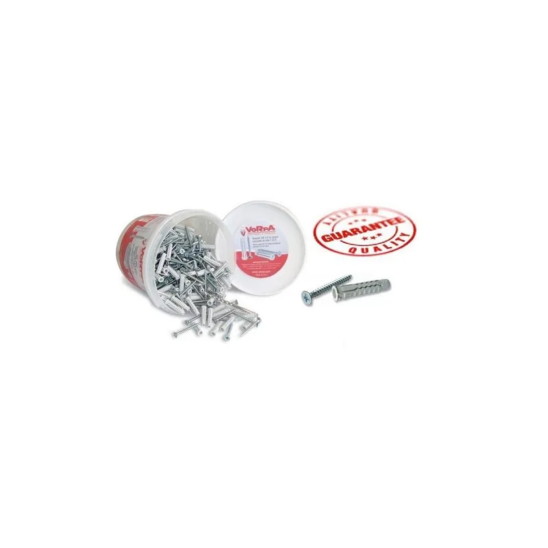 Dagaanbieding VORPA Minibox tasselli in nylon vk 8 con vite e punta 200 pz. 4803 vorpa