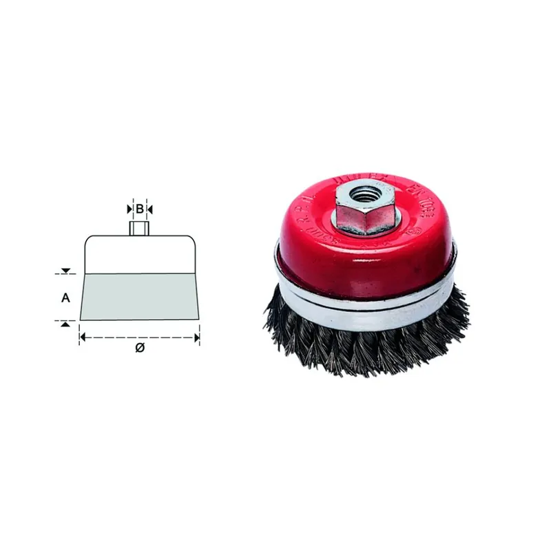 Flitsaanbieding MAURER Spazzola a tazza in acciaio a fili ritorti 75 mm m14 86525 maurer