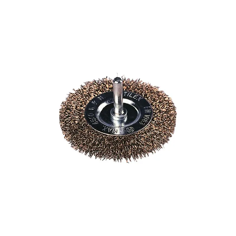 MAURER Spazzola circolare 75 mm in filo acciaio gambo 6 mm 86512 maurer Nu Kopen
