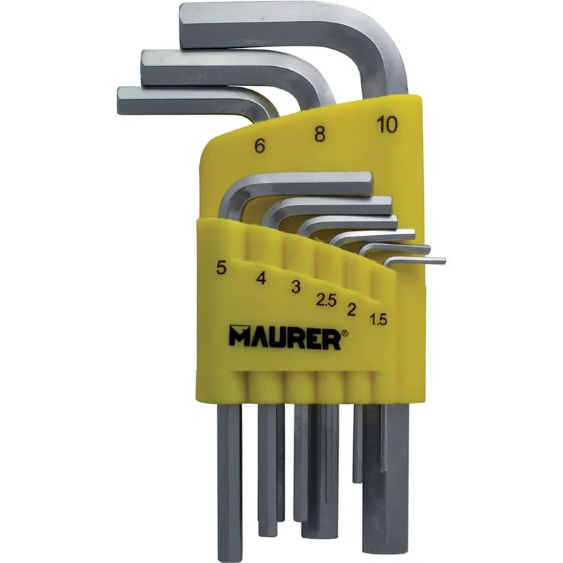 Betaalbaar MAURER Chiavi a brugola esagonali set 9 pezzi 96446 maurer