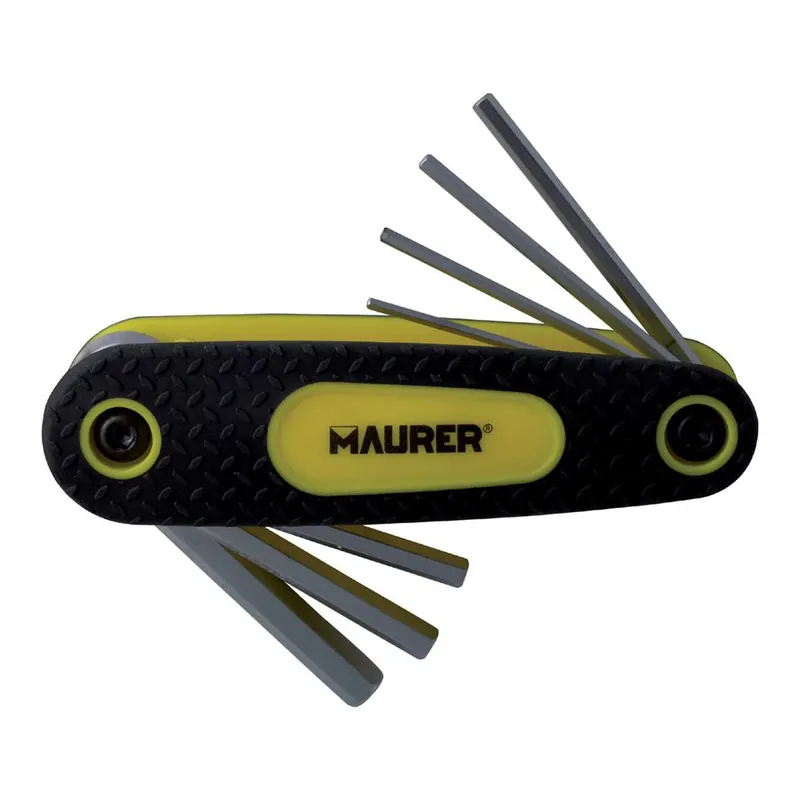 MAURER Chiavi a brugola esagonali pieghevoli set 9 pezzi 96447 maurer Exclusieve Aanbieding