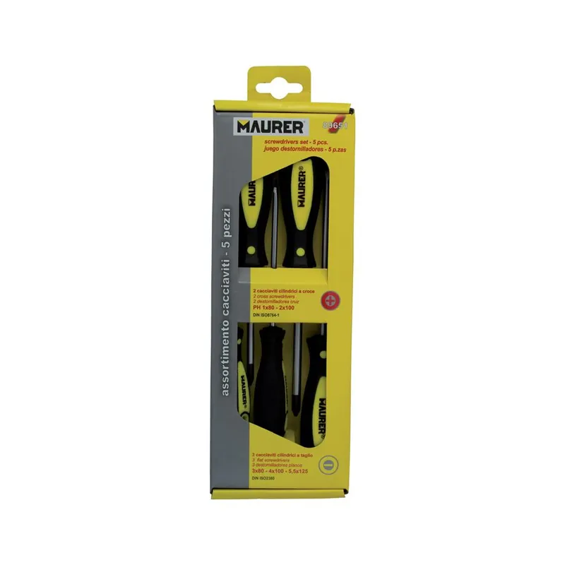 Shop Nu MAURER Cacciaviti a taglio e croce set 5 pezzi 89651 maurer