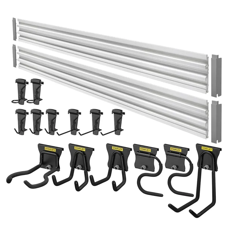 Beperkt Aanbod STANLEY Track wall kit 20 pezzi sistema portautensili a muro stst22000-1 stanley