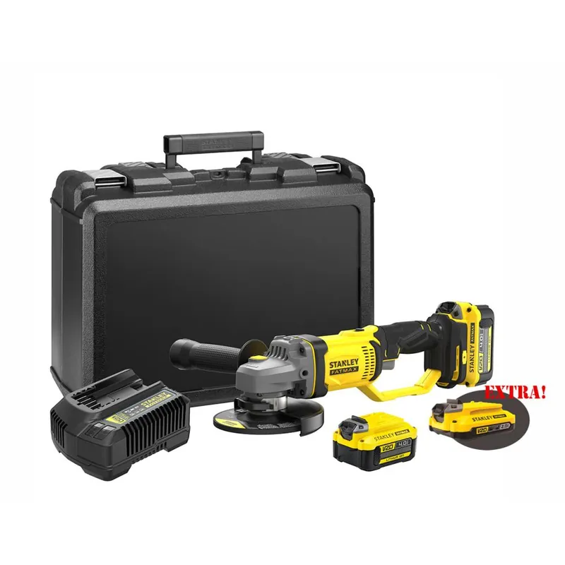 Voordeelprijs STANLEY Smerigliatrice a batteria 18v li-ion con 3 batterie (2 x 4.0 ah + 1 x 2.0 ah) li-ion sfmcg400m2k-qw v20 fatmax® stanley®