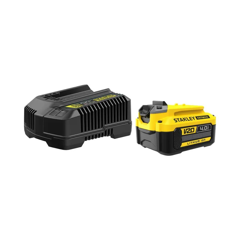 Beste Prijs STANLEY Set energia caricabatterie e 1 batteria al litio 18 volt li-ion 4.0 ah v20 sfmcb14m1 -qw fatmax® stanley
