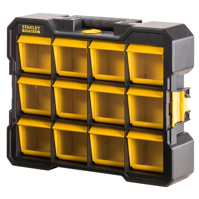 Weekendaanbieding STANLEY Cassetta porta minuterie organizer 12 scomparti basculanti fmst81077-1 fatmax® stanley