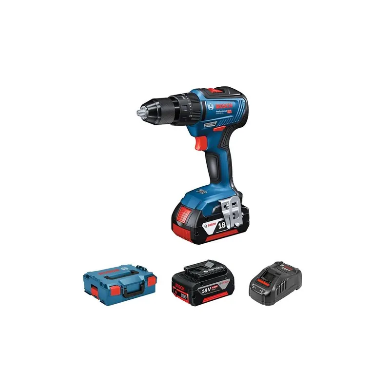 Bestseller BOSCH Trapano battente-avvitatore gsb 18v-55 professional + 2 batterie 4.0 ah 06019h5300 bosch