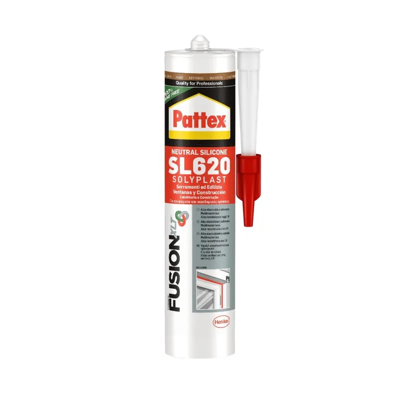 Aanbieding PATTEX Silicone sigillante neutro sl620 rame ral 8004 300 ml box 12 pezzi pattex by henkel