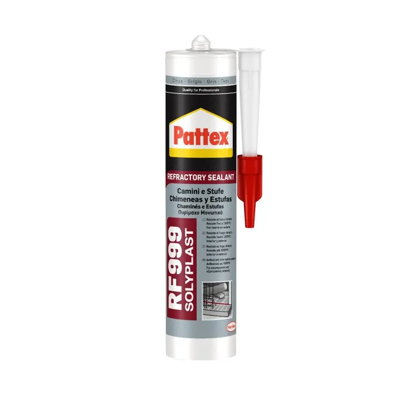 PATTEX Silicone sigillante refrattario per forni camini e stufe rf 999 grigio 300 ml pattex by henkel Laatste Versie