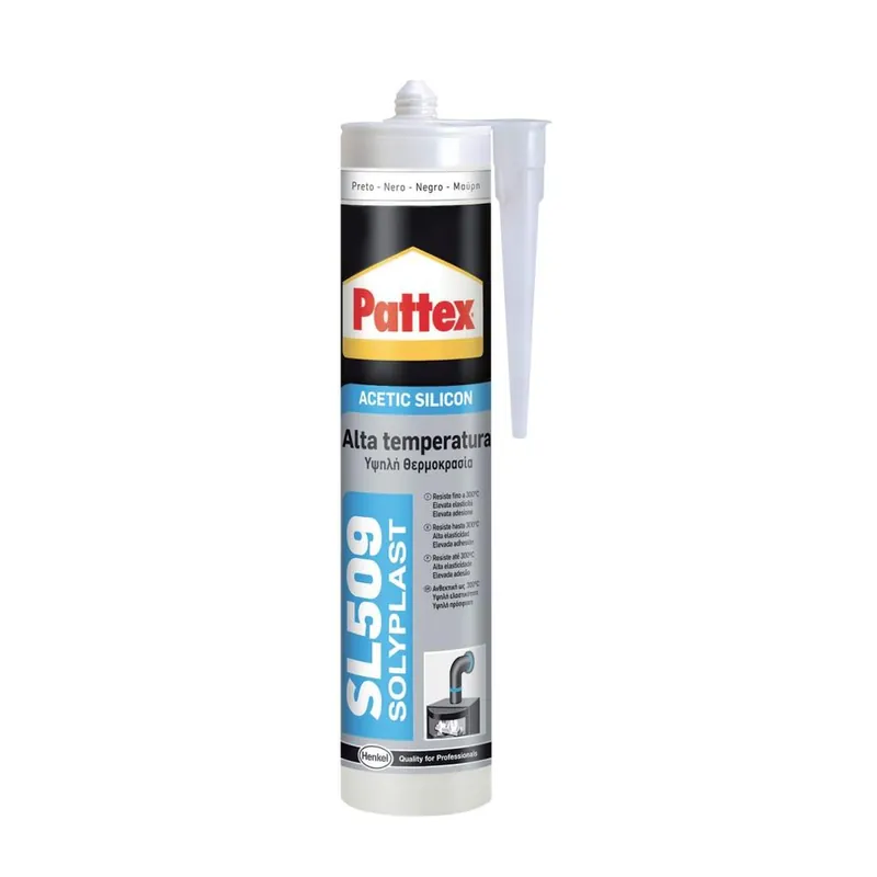 Betrouwbaar PATTEX Silicone sigillante acetico per alte temperature sl 509 nero 300 ml pattex by henkel