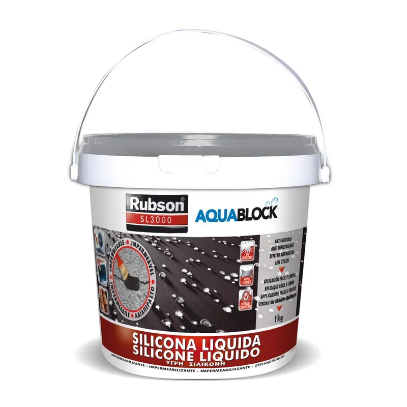 RUBSON Silicone sigillante liquido sl3000 grigio 1 kg rubson by henkel Speciale Aanbieding
