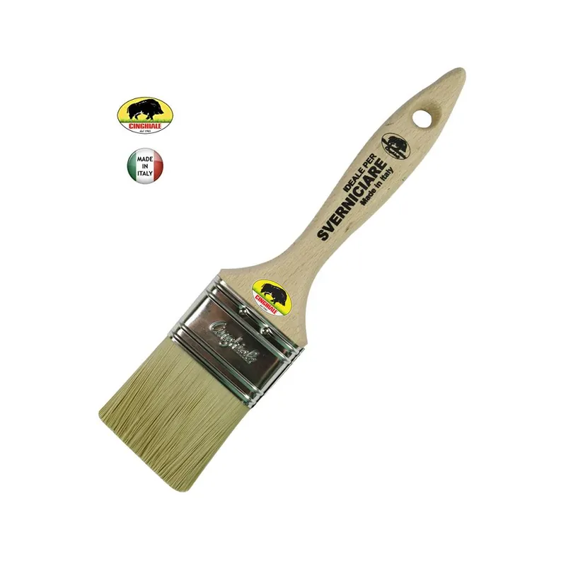 Beperkt Aanbod PENNELLI CINGHIALE Pennello pennellessa s.500 per sverniciare 40 mm manico legno 25000040 pennelli cinghiale