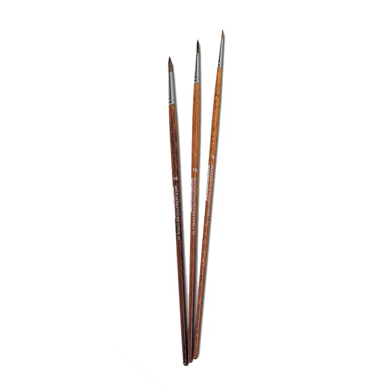PENNELLI CINGHIALE Pennello belle arti tondo s.170 numero 14 pelo bue manico legno 61700014 pennelli cinghiale Populair