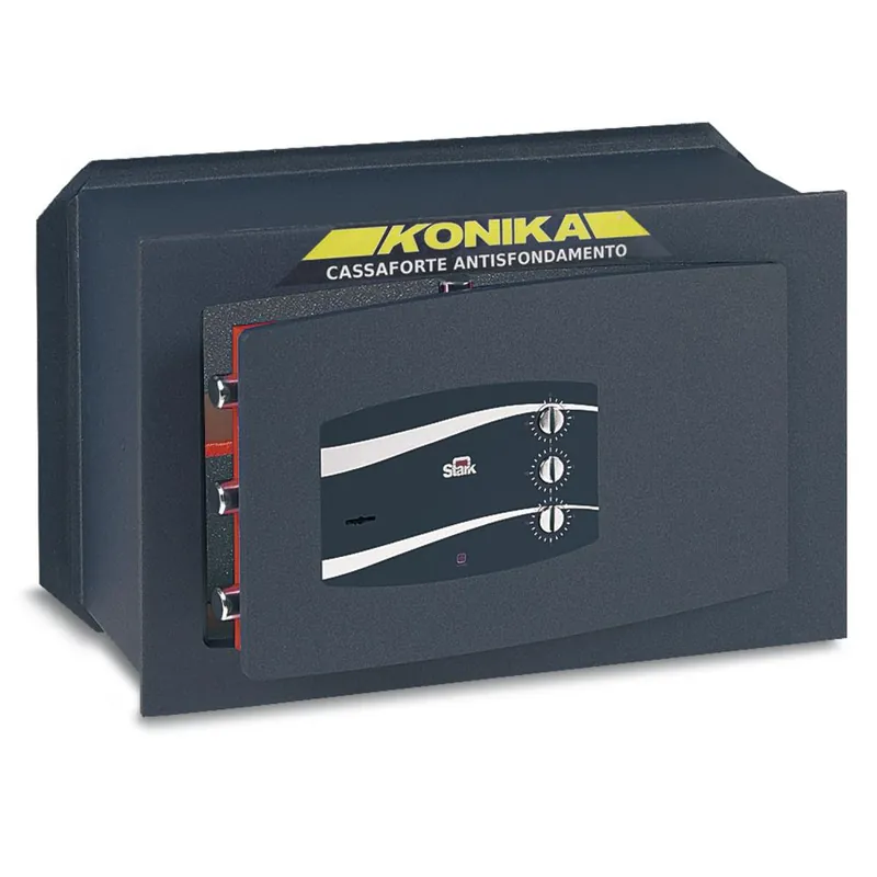 Populair STARK Cassaforte antisfondamento chiave doppia mappa + combinazione 3 quadranti l.49 x h.32 x p.19,5 cm. 1245 konika stark