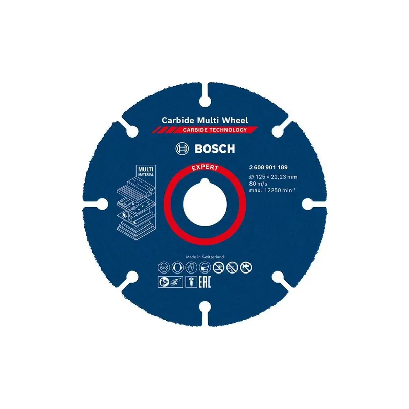 Betrouwbaar BOSCH Disco taglio universale segmentato carbide multi weel 125 mm 2608901189 bosch