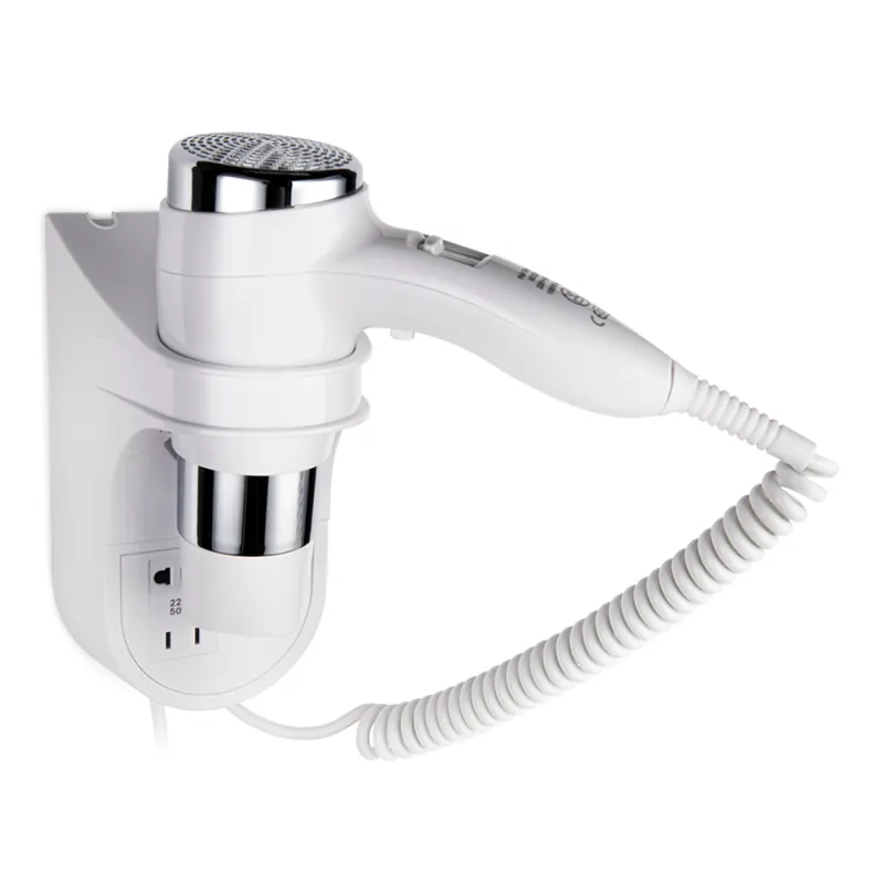 STARK Asciugacapelli phon da parete regolabile compatto con presa rasoio hotel 1600w bianco hd22w stark Beperkte Voorraad