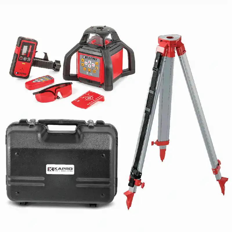 KAPRO Livella laser 8991 electrota raggio rosso 360° rotante con treppiede 1997451 prolaser kapro Must-Have