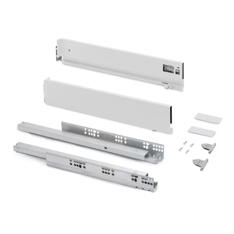 Weekendaanbieding EMUCA Cassetto esterno vertex con regolazione 3d altezza 93 mm, 40 kg, profondità 350 mm, acciaio, verniciato bianco 3185012 emuca