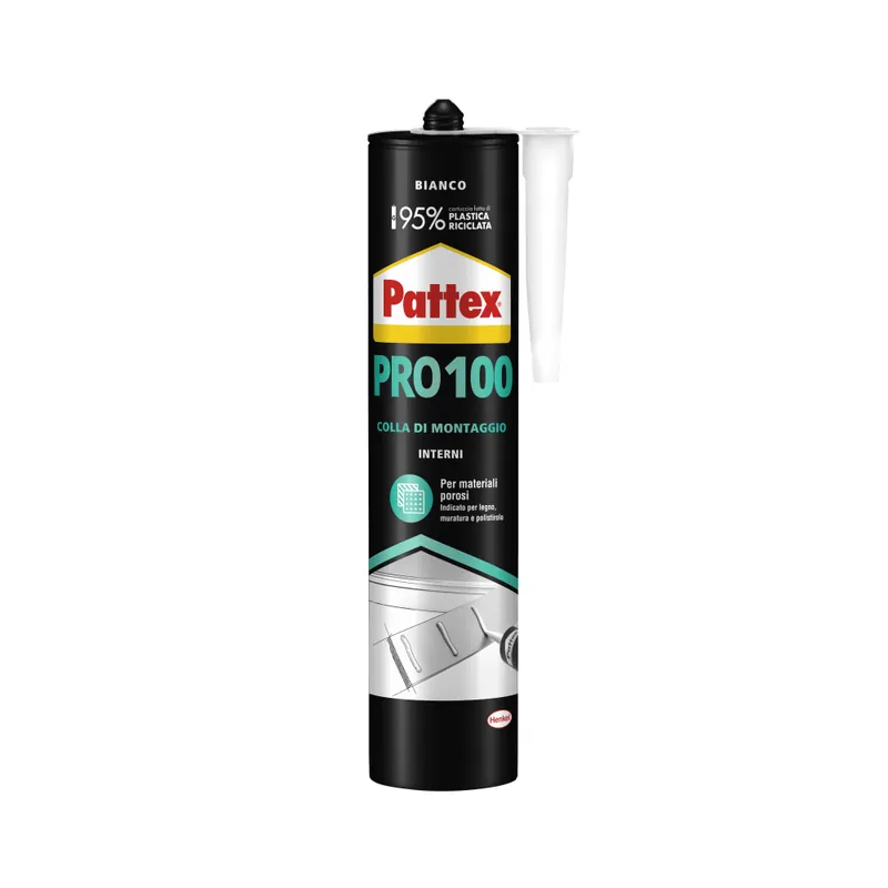 PATTEX Pattex pro 100 colla di montaggio bianco cartuccia 400 gr 2961749 henkel Aanbieding