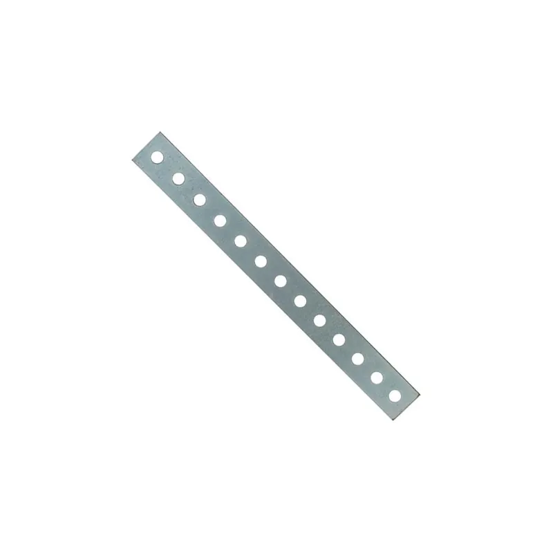 Merkproduct SIPA MINUTERIE Lastrina dritta metallica acciaio zincato 20 fori 300 mm 100 pezzi art. 145 sipa