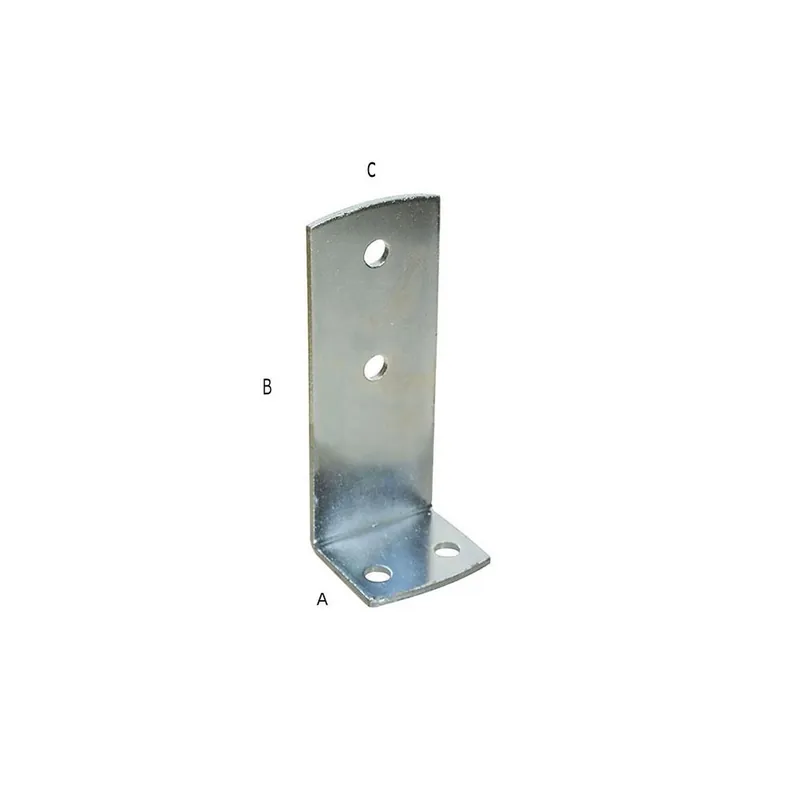 SIPA MINUTERIE Piastra angolo per pilastri 180 x 60 mm 10 pezzi art. 1560 sipa Weekendaanbieding