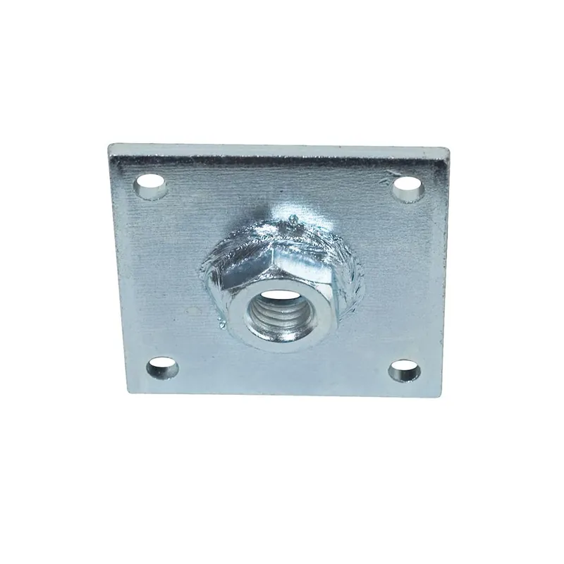SIPA MINUTERIE Lastra piastra con dado m10 saldato acciaio zincato forata 50 x 50 mm 50 pezzi art. 607 sipa Veilige Betaling