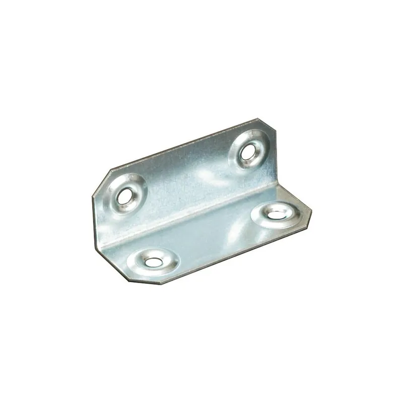 SIPA MINUTERIE Lastrina piastrina angolare metallica acciaio zincato forata 20 x 20 mm 100 pezzi art. 119 sipa Populair